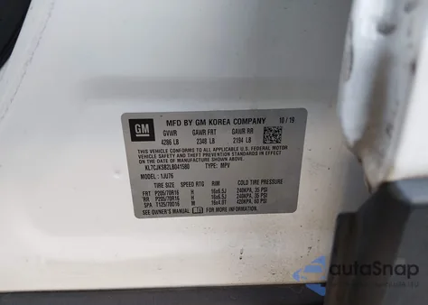 2020 Chevrolet Trax Fwd Ls from USA, damaged, VIN KL7CJKSB2LB041580